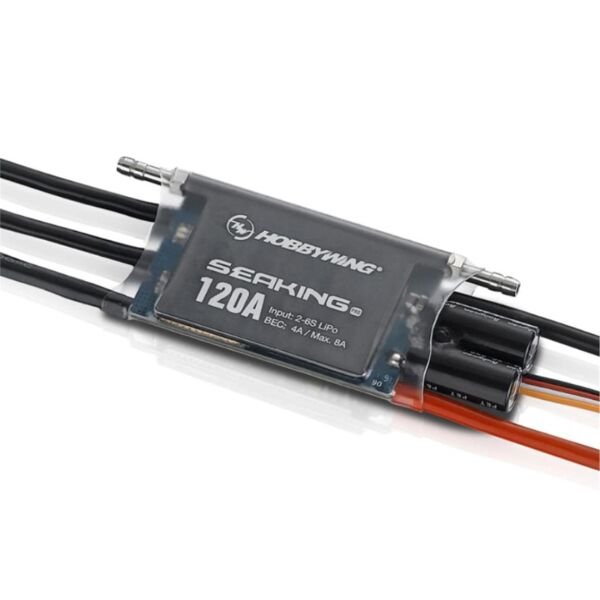 Hobbywing 30302361 Seaking Pro Serisi, 120 Amper, 2-6S LiPo, Fırçasız Tekne Motoru için  Elektronik Hız Kontrolü