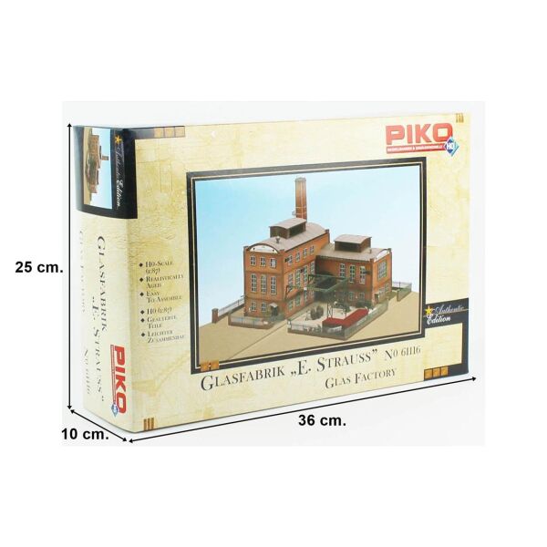 Piko 61116 1/87 Ölçek, E.Strauss Cam Fabrikası, Plastik Model Kiti