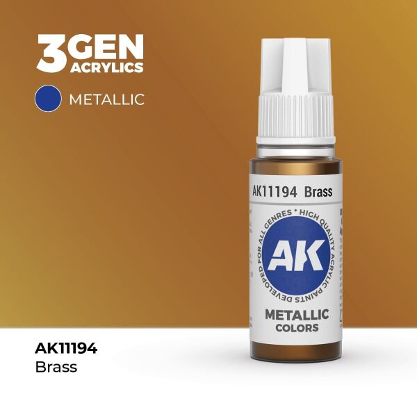 AK 11194 17 ml. Brass, 3GEN Akrilik Model Boyası