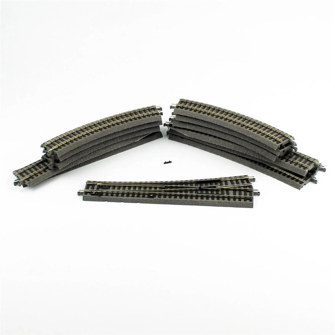 Piko 55321 1/87 Ölçek, Yataklı Ray Set C, 192x98 cm, 12 Parça, Model Tren Ray Seti