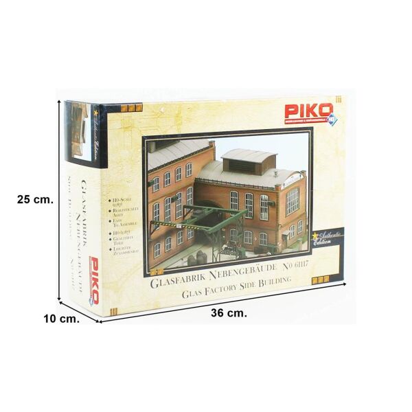 Piko 61117 1/87 Ölçek, Cam Fabrikası Yan Binası, Plastik Model Kiti