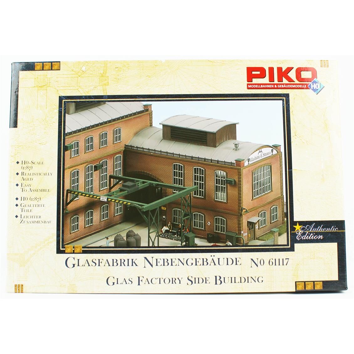 Piko 61117 1/87 Ölçek, Cam Fabrikası Yan Binası, Plastik Model Kiti