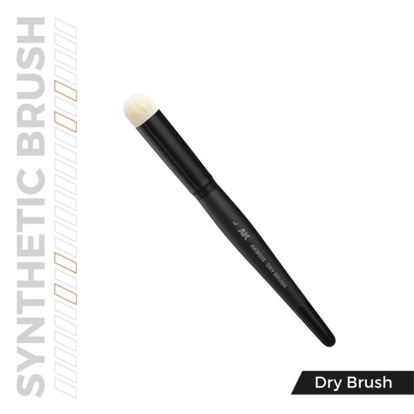 AK AKB025 No.L Sentetik Kıllı, Dry Brush Fırçası