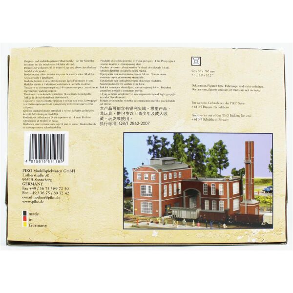 Piko 61118 1/87 Ölçek, Cam Fabrikası Bacası, Plastik Model Kiti