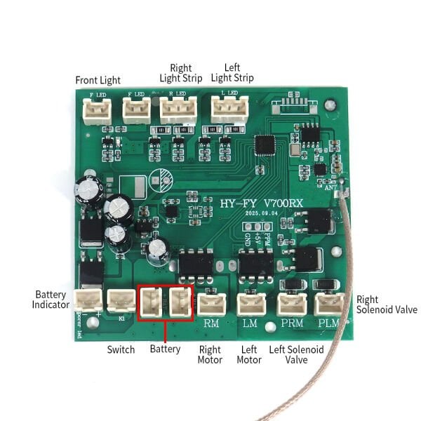Flytec V700 500M, Balık Yemleme Teknesi Devre Kartı