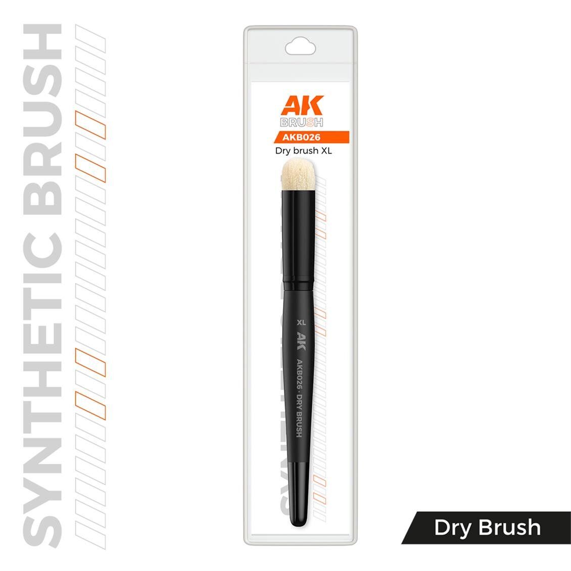 AK AKB026 No.XL Sentetik Kıllı, Dry Brush Fırçası