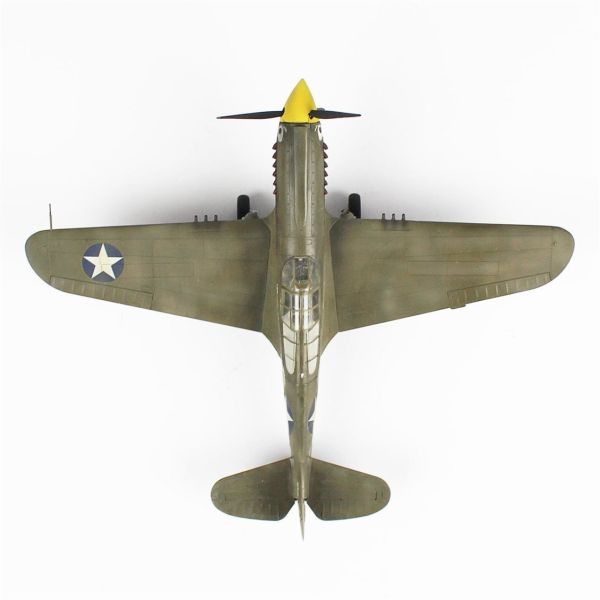 QD036 1/48 Ölçek, P-40C Warhawk Sergilemeye Hazır Plastik Uçak Maketi