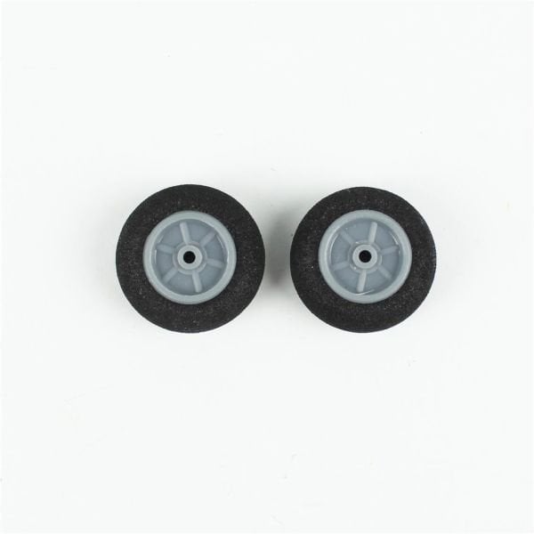 Haoye HY006-00101 Süper Hafif Tekerlek, Sünger Lastikli, Gri, D25×?2×H12 mm, 1.2 gr, 2 Adet