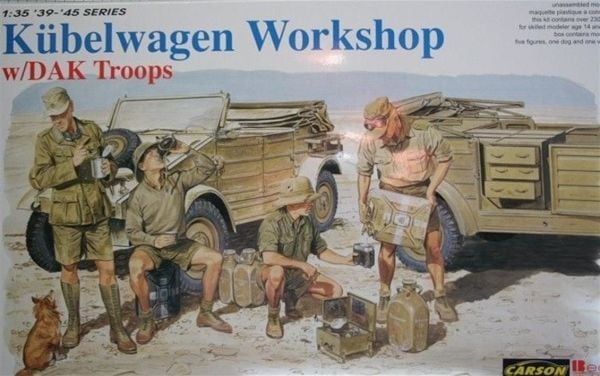 Dragon 6338 1/35 Ölçek, Kübelwagen Workshop Personel Taşıyıcı Plastik Model Kiti