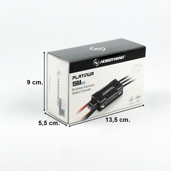 Hobbywing 30203501 Platinum V5-150A, 3-8S Li-Po, Fırçasız Motor için Elektronik Hız Kontrolü