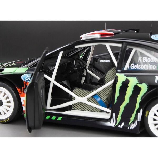 Sunstar 3956 1/18 Ölçek, Ford Focus RS, Ken Block, 2010 Rallyday, Sergilemeye Hazır Metal Araba Modeli