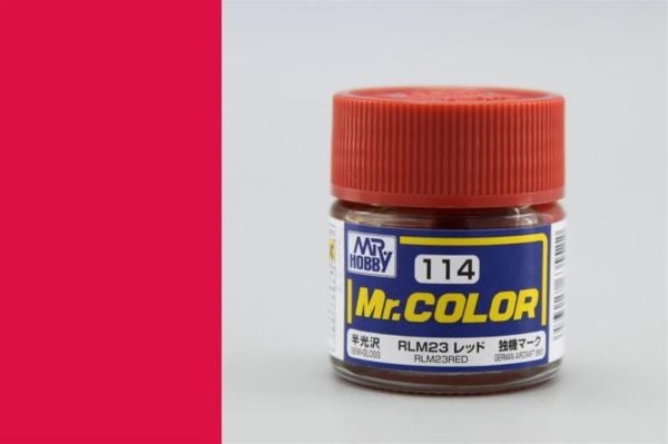 Mr.Hobby C-114 10 ml. RLM23 Red, Mr.Color Serisi Model Boyası