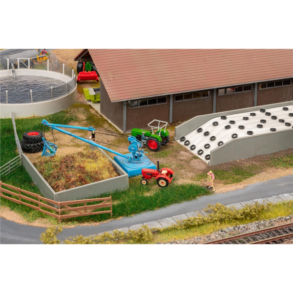 Faller 130678 1/87 Ölçek, Vinçli Silo ve Gübre Bandı, Plastik Model Kiti