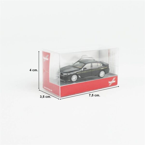 Herpa 342065-002 1/87 Ölçek, BMW Alpina B5, Siyah, Sergilemeye Hazır Model Araç