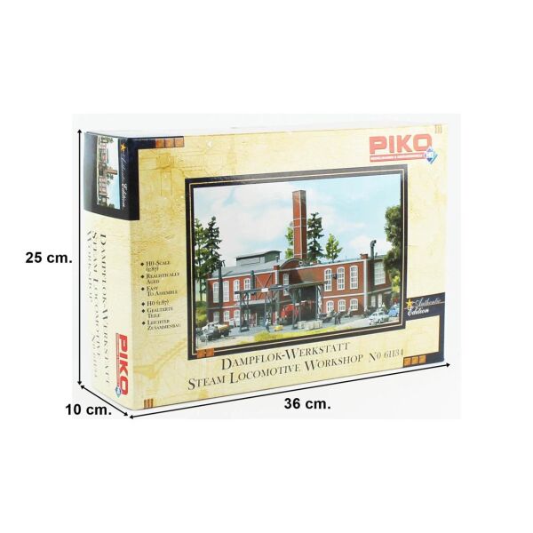 Piko 61134 1/87 Ölçek, Lokomotif Tamirhanesi, Plastik Model Kiti