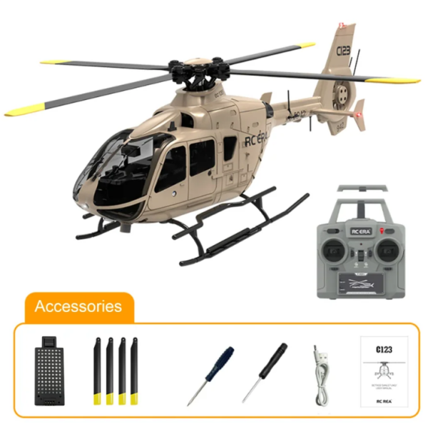 RC ERA C123 EC135 RC Helicopter - RTF Kahverengi