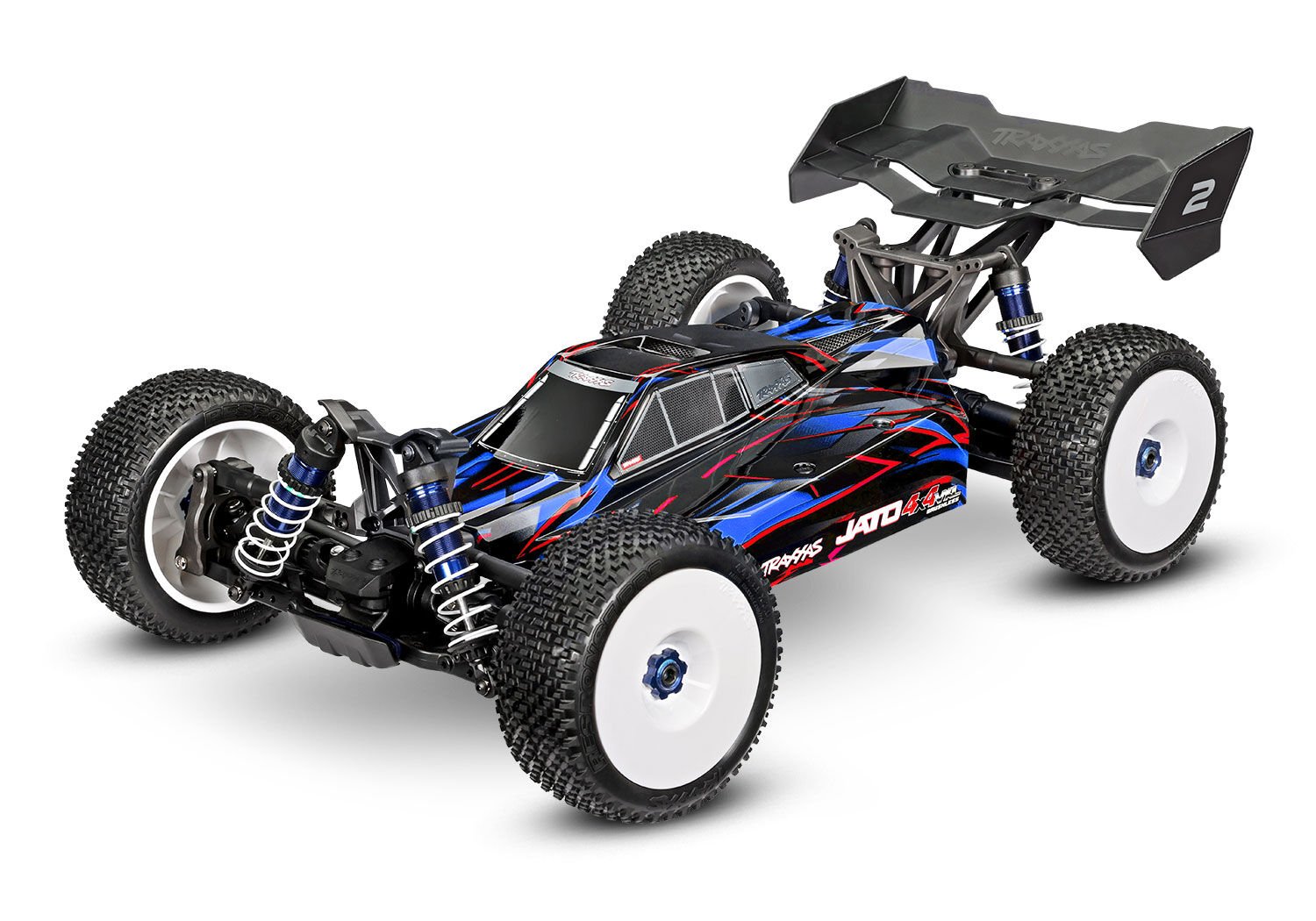 Traxxas Jato 4x4 VXL 4s 1/8 Rc Buggy Mavi
