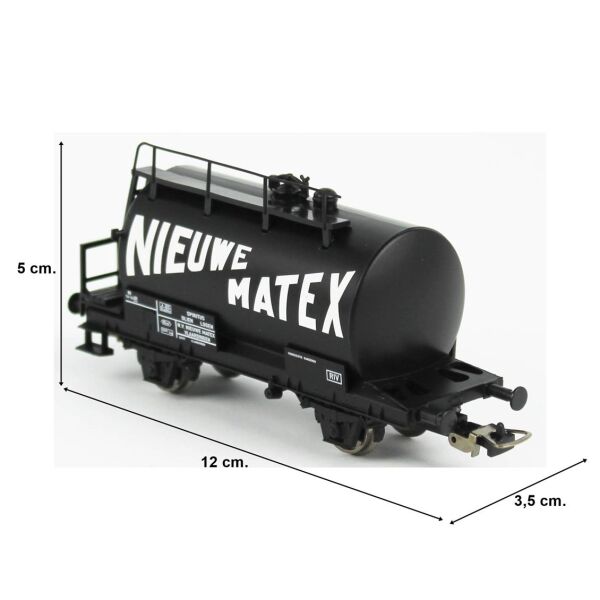 Piko (Hobby) 97157 1/87 Ölçek, Nieuwe Matex Tanklı, NS 3.Dönem, Model Tren Yük Vagonu