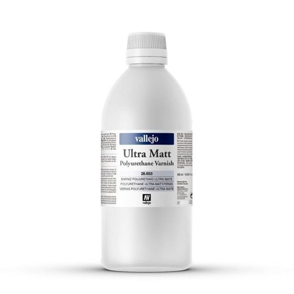 Vallejo 28653 500 ml. Poliürethan Ultra Mat Vernik, Model Boyası