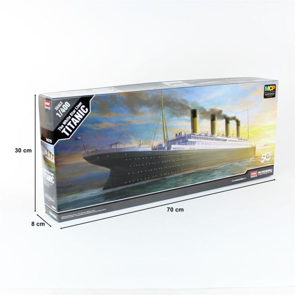 Academy 14215 1/400 Ölçek, The White Star Liner Titanic Yolcu Gemisi, Plastik Model kiti