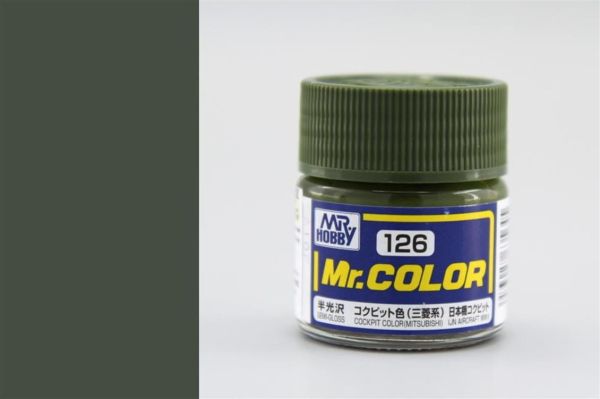Mr.Hobby C-126 10 ml. Cockpit Color (Mitsubishi), Mr.Color Serisi Model Boyası