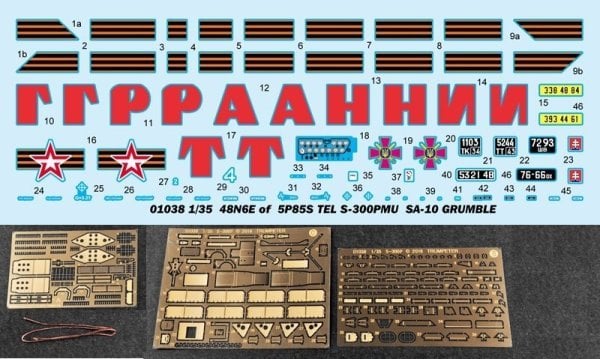1/35 48N6E of 5P85S TEL S-300MU SA-10 Grumble