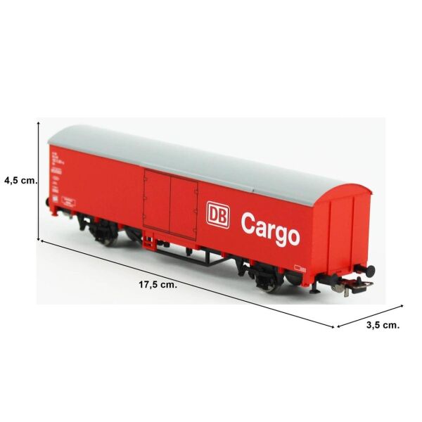 Piko PK98549A 1/87 Ölçek, Kapalı Kasalı, DB AG, Model Tren Yük Vagonu