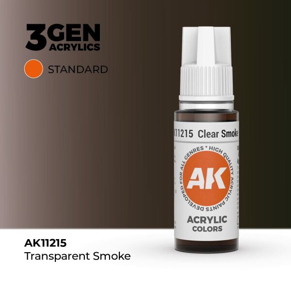 AK 11215 17 ml. Şeffaf Füme, 3GEN Akrilik Model Boyası