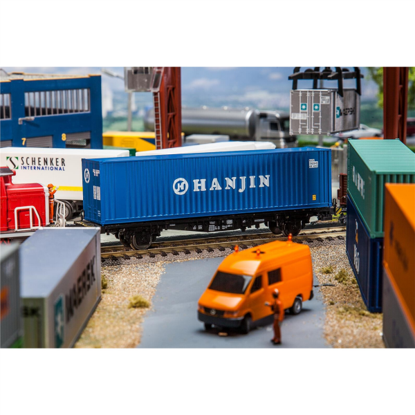 Faller 180842 1/87 Ölçek, HANJIN 40 lık Konteyner, Plastik Model Kiti