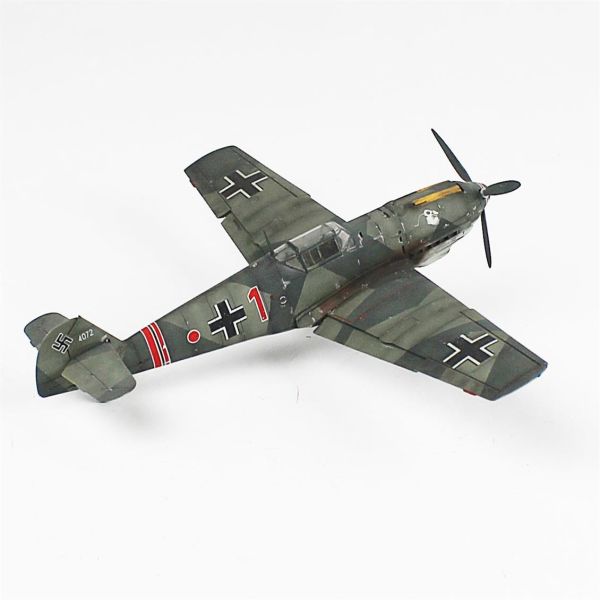 QD060 1/48 Ölçek, Messerschmitt Bf 109 E-3 Sergilemeye Hazır Plastik Uçak Maketi
