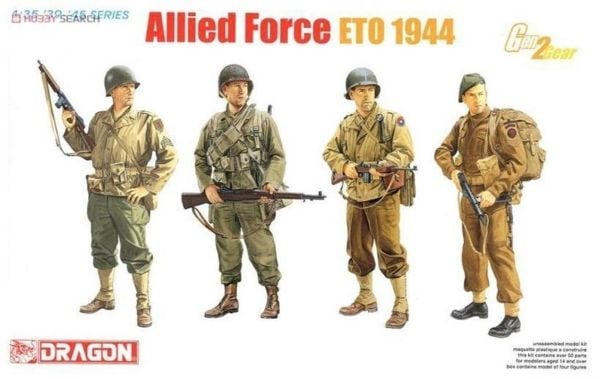 Dragon 6653 1/35 Ölçek, Müttefik Kuvvetler (ETO 1944) Asker Figürleri Plastik Model Kiti