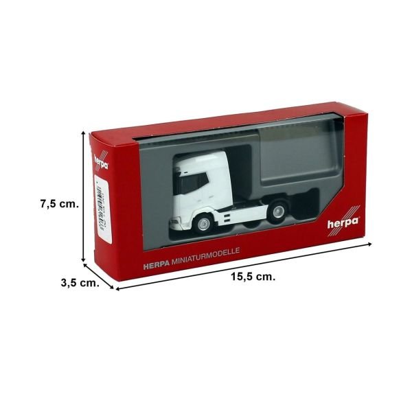 Herpa 316033 1/87 Ölçek, DAF XG Çekici, Beyaz, Sergilemeye Hazır Model Araç