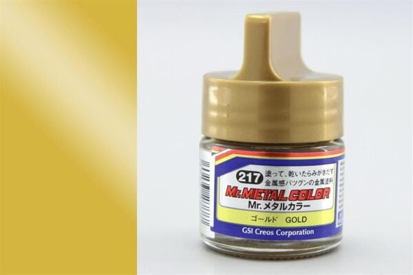 Mr.Hobby MC-217 10 ml. Gold, Metal Colors Serisi Model Boyası