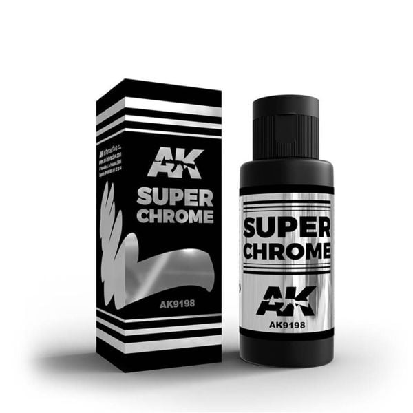 AK Interactive 9198 60 ml. Süper Krom, Ayna Mürekkepi