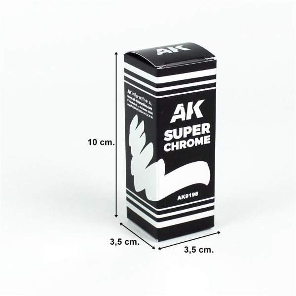 AK Interactive 9198 60 ml. Süper Krom, Ayna Mürekkepi