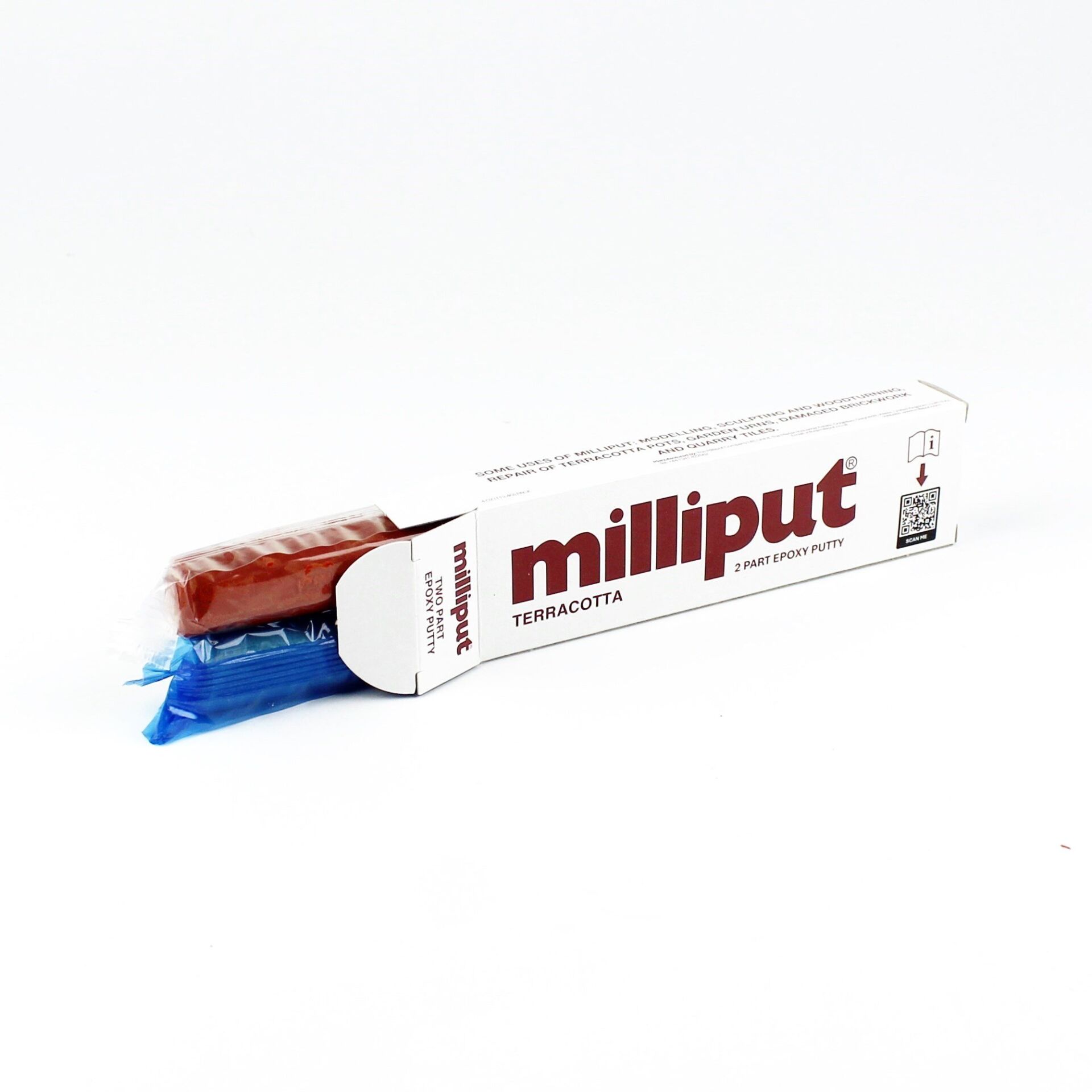 Milliput 04 Terracota Kahverengi Tip, Çift Bileşenli Epoksi Putty Macun - 2x56=112 Gram