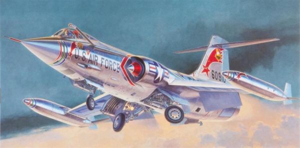 Hasegawa PT19 7219 1/48 Ölçek, F-104C Starfighter U.S. Air Force, Savaş Uçağı, Plastik Model kiti