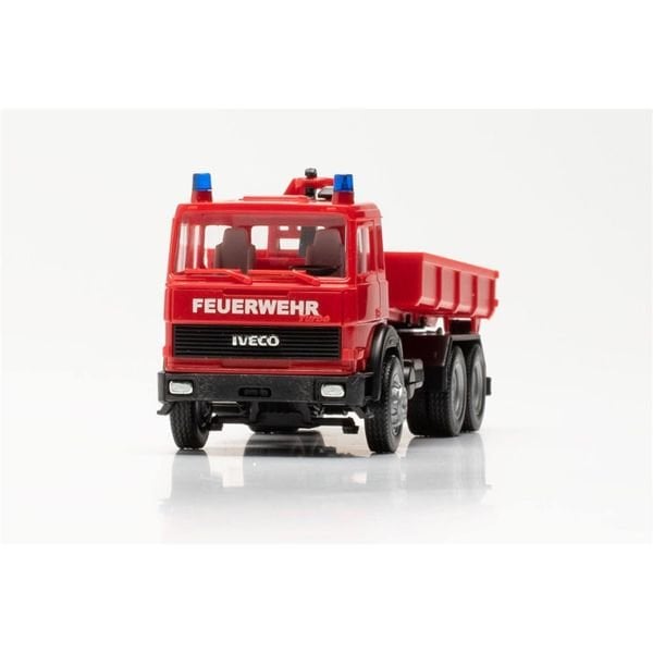 Herpa 097178 1/87 Ölçek, Magirus Damperli İtfaiye Kamyonu, Sergilemeye Hazır Model Araç