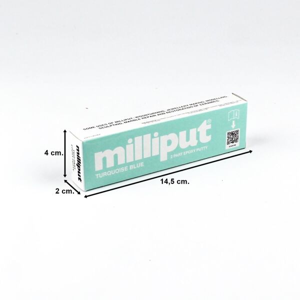 Milliput 06 Turquoise Tip, Çift Bileşenli Epoksi Putty Macun - 2x56=112 Gram