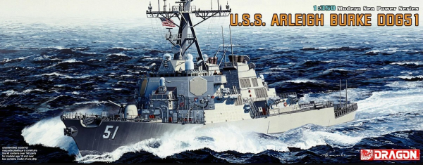Dragon 1023 1/350 Ölçek, USS Arleigh Burke DDG-51 Destroyeri Plastik Model Kiti