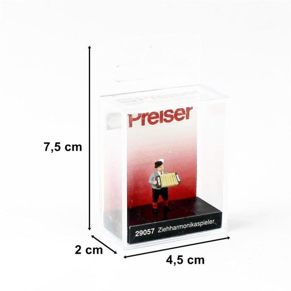 Preiser 29057 1/87 Ölçek, Akardeon Çalgıcısı, Boyanmış Plastik Figürü