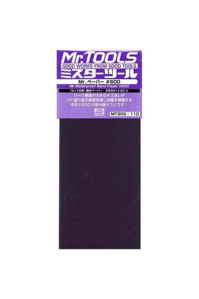 Mr.Hobby MT-305 Su Geçirmez, Kum Zımparası, No.600x4