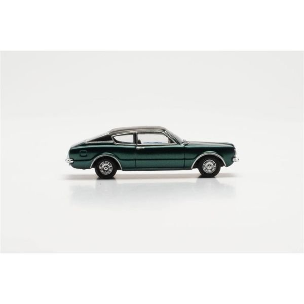 Herpa 033398-002 1/87 Ölçek, Ford Taunus Coupe, Koyu Yeşil Metalik, Sergilemeye Hazır Model Araç