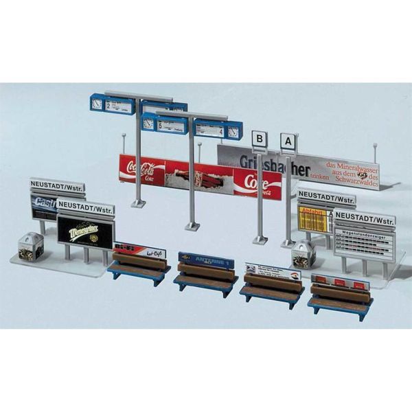 Faller 120186 1/87 Ölçek, Platform Aksesuarları, Plastik Model Kiti