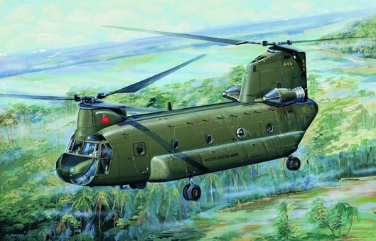 1/72 Aircraft CHJ-47A Chinook Medium-lift Helicopter