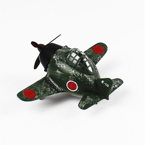 QD090 Egg Plane Zero Fighter Sergilemeye Hazır Plastik Uçak Maketi