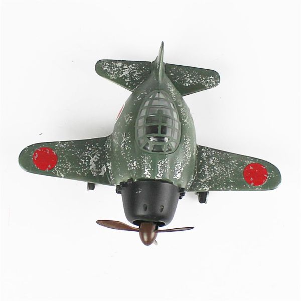 QD090 Egg Plane Zero Fighter Sergilemeye Hazır Plastik Uçak Maketi