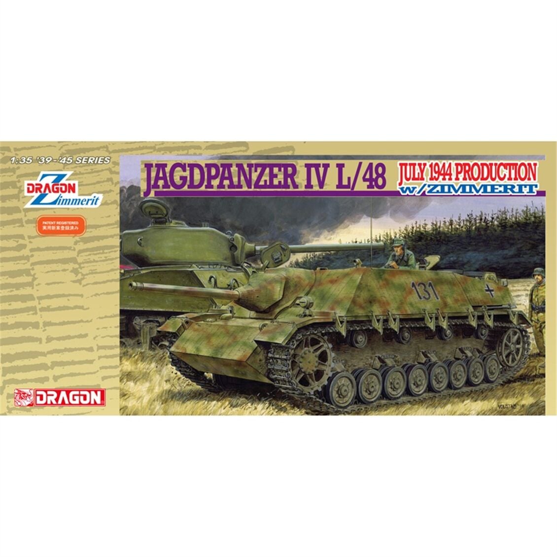 Dragon 6369 1/35 Ölçek, Jagdpanzer IV L/48, 1944 Üretimi Tank Avcısı (Zimmerit kaplamalı), Plastik model Kiti