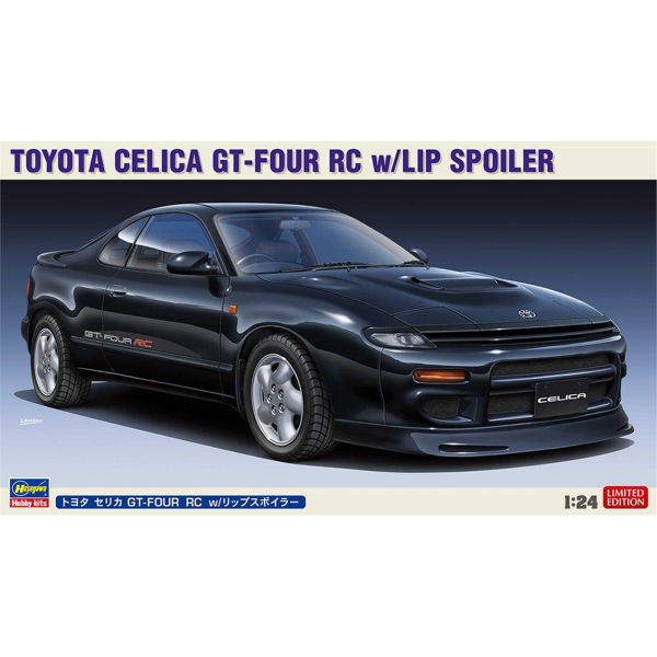 Hasegawa 20536 1/24 Ölçek, Toyota Celica GT-Four RC w/Lip Spoiler, Otomobil Plastik Model Kiti