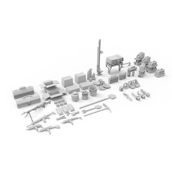 AK Interactive 35006 1/35 Ölçek, İsrail Ordusu Aksesuarları, Plastik Model kiti